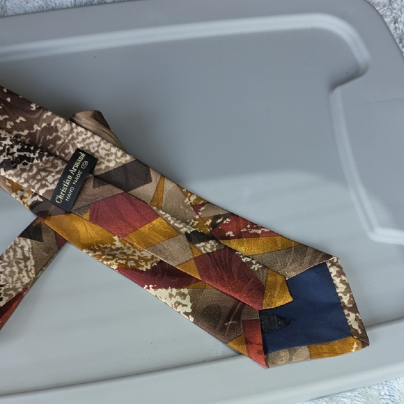 (J28) Elegant Multicolor Geometric Tie - Picture 4 of 4